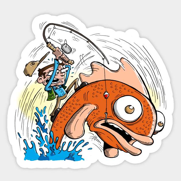 Fierce Fisherman Sticker by natebramble